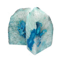 Turquoise agate bookend pair